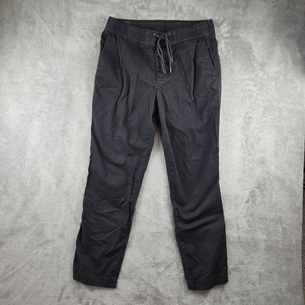 James Perse Cotton Linen Jogger Black Pants Size 2 (Mens Medium) Preppy